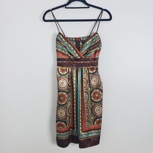 Teeze Me, boho, festival, retro, halter mini-dress A10